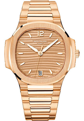 Patek Philippe Nautilus 7118/1R-010 Ladies Automatic - 35.2mm - Rose Gold - Golden Brown Opaline Dial