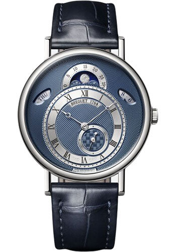 Breguet 7337BB/Y5/9VU Classique 7337 - White Gold Case - Blue Dial - Blue Leather Strap Main image