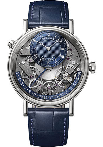 Breguet 7597BB/GY/9WU Tradition Quanti?me RŽtrograde 7597 - White Gold Case - Blue Dial - Leather Strap