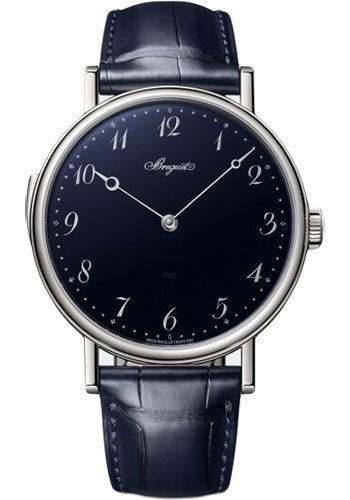 Breguet 7637BB/2Y/9ZU RŽpŽtition Minutes 7637 - White Gold Case - Blue Grand Feu Enamel Dial - Blue Leather Strap Main image