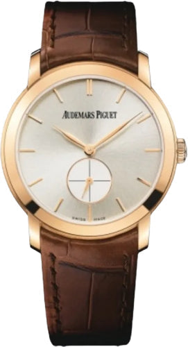 Audemars Piguet Jules Audemars 77238OR.OO.A088CR.01 Small Seconds 33mm Silver Index Rose Gold Leather Main image