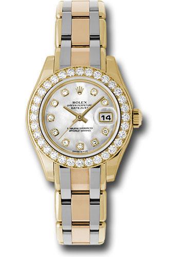 Rolex Lady-Datejust 80298BIC Yellow Gold Pearlmaster 29 32 Diamond Bezel - Mother-Of-Pearl Diamond Dial - md