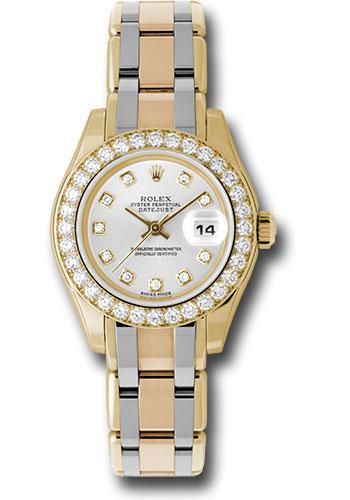 Rolex Lady-Datejust 80298BIC Yellow Gold Pearlmaster 29 32 Diamond Bezel - Silver Diamond Dial - sd Main image