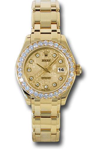 Rolex Lady-Datejust 80298 Yellow Gold Pearlmaster 29 32 Diamond Bezel - Champagne Jubilee Diamond Dial - chjd Main image