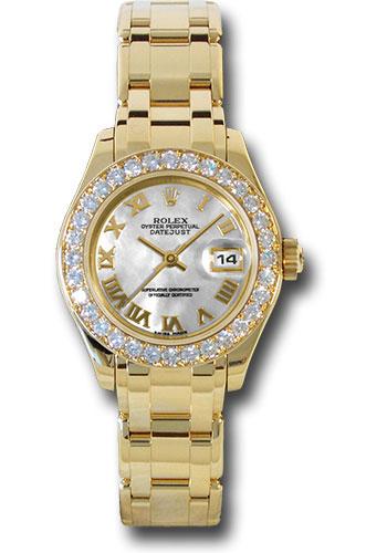 Rolex Lady-Datejust 80298 Yellow Gold Pearlmaster 29 32 Diamond Bezel - Mother-Of-Pearl Roman Dial - mr Main image