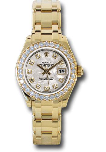 Rolex Lady-Datejust 80298 Yellow Gold Pearlmaster 29 32 Diamond Bezel - Meteorite Diamond Dial - mtd Main image