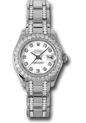 Rolex Lady-Datejust 80299 White Gold Pearlmaster 29 32 Diamond Bezel - White Diamond Dial - .74949 wd Main image
