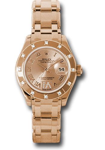 Rolex Lady-Datejust 80315 Pink Gold Pearlmaster 29 12 Diamond Bezel - Pink Champagne Diamond Roman Vi Roman Dial - chrd Main image