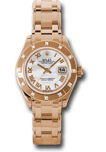 Rolex Lady-Datejust 80315 Pink Gold Pearlmaster 29 12 Diamond Bezel - Mother-Of-Pearl Roman Dial - mr Main image