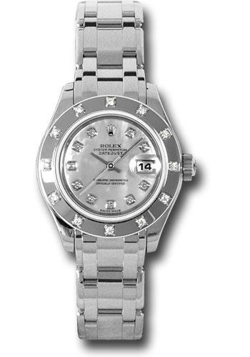 Rolex Lady-Datejust 80319 White Gold Pearlmaster 29 12 Diamond Bezel - Mother-Of-Pearl Diamond Dial - md Main image