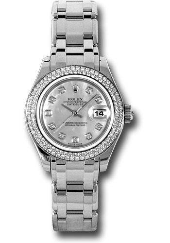 Rolex Lady-Datejust 80339 White Gold Pearlmaster 29 116 Diamond Bezel - Mother-Of-Pearl Diamond Dial - md Main image