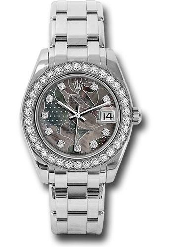 Rolex Datejust 81299 White Gold Pearlmaster 34 34 Diamond Bezel - Goldust Dream Diamond Dial - gdd