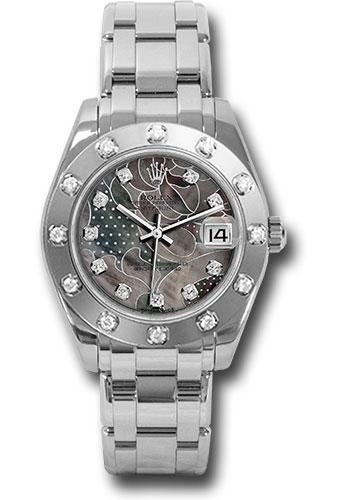Rolex Datejust 81319 White Gold Pearlmaster 34 12 Diamond Bezel - Goldust Dream Diamond Dial - gdd Main image