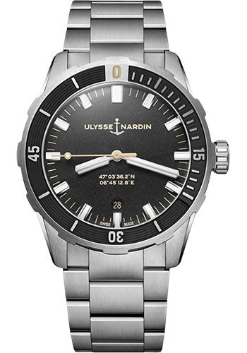 Ulysse Nardin Diver 42mm - Steel Case - Black Dial - Steel Bracelet Main image