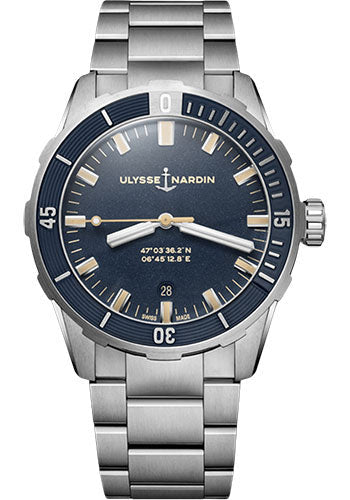 Ulysse Nardin Diver 42mm - Steel Case - Blue Dial - Steel Bracelet