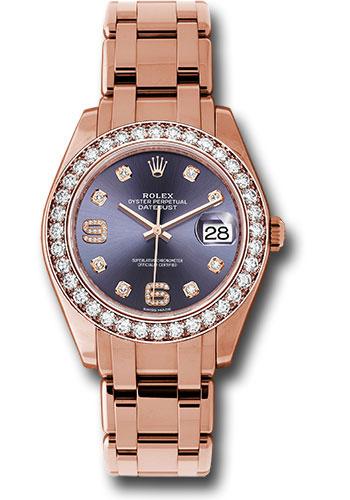 Rolex Datejust 86285 Everose Gold Pearlmaster 39 36 Diamond Bezel - Aubergine Diamond Dial - aubd Main image