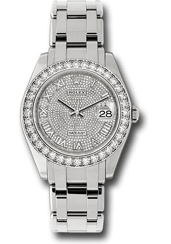 Rolex Datejust 86289 White Gold Pearlmaster 39 36 Diamond Bezel - Diamond Paved Roman Dial - dpr Main image