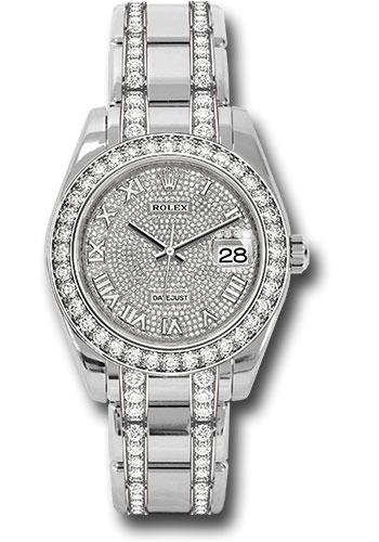 Rolex Oyster Perpetual 86289 White Gold Pearlmaster 39 Diamond Bezel - Diamond Paved Roman Dial - Diamond Bracelet - dprdp Main image