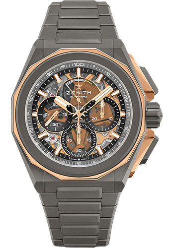 Zenith 87.9100.9004/03.I001 Defy Extreme Microblasted Ti And Rose Gold - Tinted Sapphire Dial - Metal Bracelet Main image