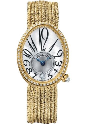 Breguet 8918BA/58/J39/D00D Reine de Naples 8918 - Yellow Gold Case - Mother-Of-Pearl Dial - Yellow Gold Chain Bracelet