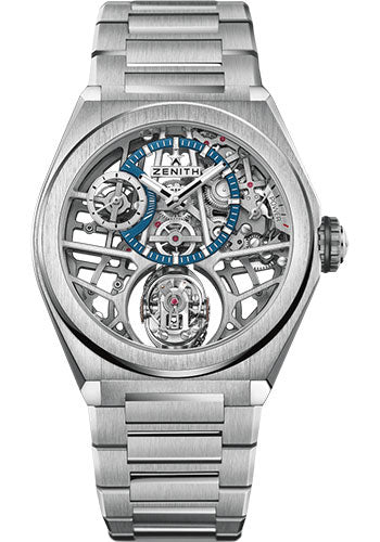 Zenith 95.9000.8812/78.M9000 Defy Zero G Titanium - Openworked Dial - Titanium Bracelet
