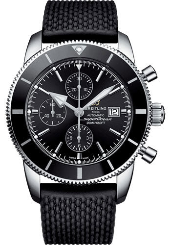 Breitling Superocean Heritage A13312121B1S1 Chronograph 46 Steel - Volcano Black Dial - Black Rubber Aero Classic Strap - Folding Buckle Main image