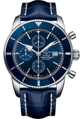 Breitling Superocean Heritage A1331216/C963/747P/A20D.1 II Chronograph 46 Steel Case - Gun Blue Dial - Blue Croco Strap Main image