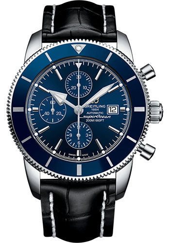 Breitling Superocean Heritage A1331216/C963/761P/A20D.1 II Chronograph 46 Steel Case - Gun Blue Dial - Black Croco Strap Main image
