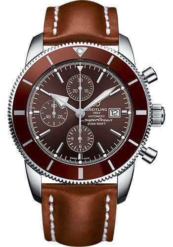 Breitling Superocean Heritage A1331233/Q616/440X/A20D.1 II Chronograph 46 Steel Case - Copperhead Bronze Dial - Gold Leather Strap Main image