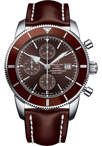 Breitling Superocean Heritage A1331233/Q616/444X/A20D.1 II Chronograph 46 Steel Case - Copperhead Bronze Dial - Brown Leather Strap