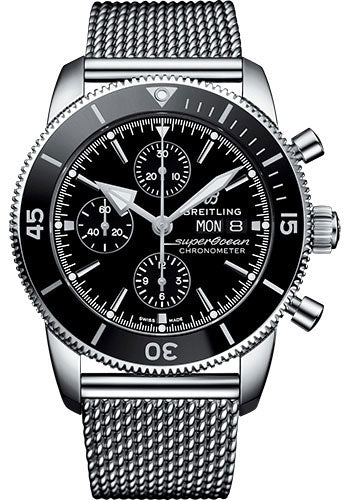 Breitling Superocean Heritage A13313121B1A1 II Chronograph 44 Steel Case - Black Dial - Steel Aero Classic Bracelet Main image