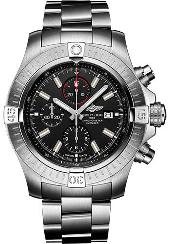 Breitling Avenger A13375101B1A1 Super Chronograph 48 Stainless Steel - Black Dial - Metal Bracelet Main image