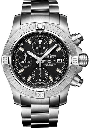 Breitling Avenger A13385101B1A1 Chronograph 43 Stainless Steel - Black Dial - Metal Bracelet Main image