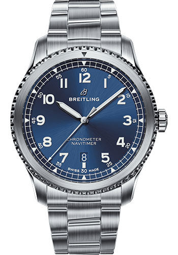 Breitling Aviator 8 A17314101C1A1 Automatic 41 Steel Case - Blue Dial - Steel and Satin Professional III Bracelet Main image