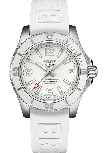 Breitling Superocean A17316D21A1S1 Automatic 36 Steel - White Dial - White Diver Pro III Strap - Tang Buckle Main image