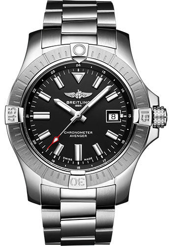 Breitling Avenger A17318101B1A1 Automatic 43 Stainless Steel - Black Dial - Metal Bracelet