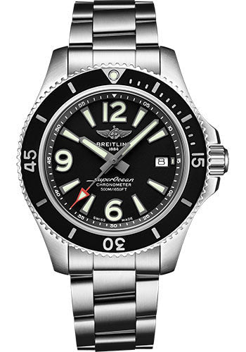 Breitling Superocean A17366021B1A1 Automatic 42 Steel - Black Dial - Steel Bracelet