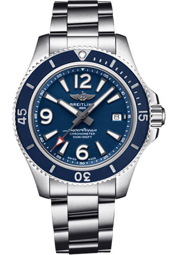 Breitling Superocean A17366D81C1A1 Automatic 42 Steel - Blue Dial - Steel And Satin Bracelet Main image