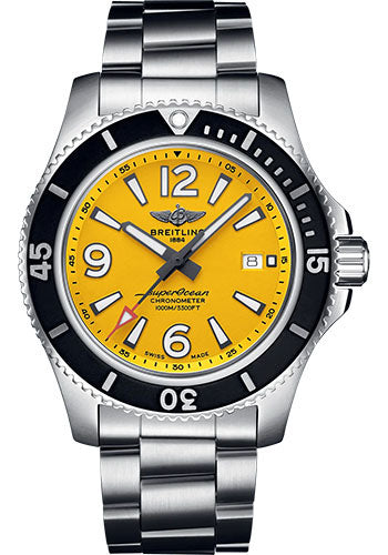 Breitling Superocean A17367021I1A1 Automatic 44 Stainless Steel - Yellow Dial - Metal Bracelet Main image