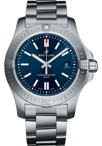 Breitling Chronomat A17388101C1A1 Colt Automatic 44 Steel Case - Mariner Blue Dial - Steel Pilot Bracelet