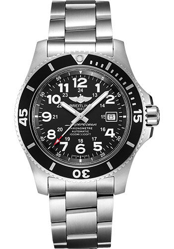 Breitling Superocean A17392D71B1A1 II 44 Steel - Volcano Black Dial - Steel Bracelet Main image