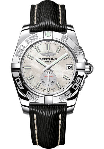 Breitling A3733012/A788/213X/A16BA.1 Galactic 36 Automatic Steel - Mother-Of-Pearl Dial - Black Sahara Strap