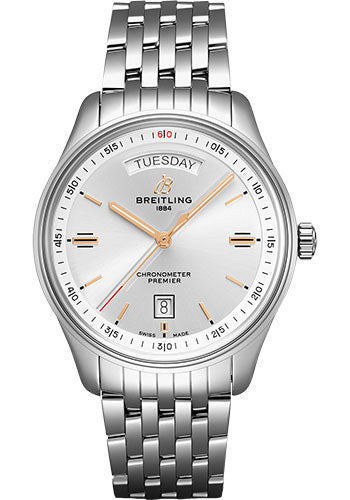 Breitling Premier A45340211G1A1 Automatic Day & Date 40mm Steel Case - Silver Dial - Steel Bracelet Main image