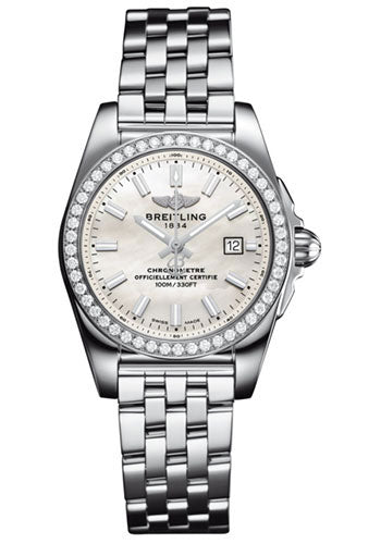 Breitling A7234853/A784/791A Galactic 29 SleekT Steel Case - Mother Of Pearl Dial - Steel Pilot Bracelet Main image