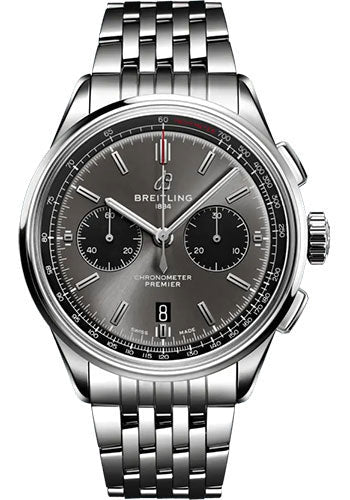 Breitling Premier AB0118221B1A1 B01 Chronograph 42 Stainless Steel - Anthracite Dial - Metal Bracelet Main image