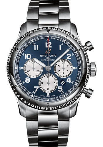 Breitling Aviator 8 AB0119131C1A1 B01 Chronograph 43 Stainless Steel - Blue Dial - Metal Bracelet Main image