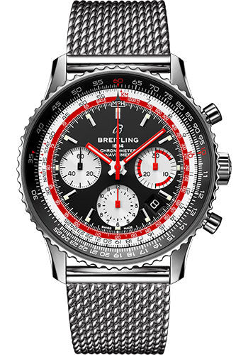Breitling Navitimer AB01211B1B1A1 B01 Chronograph 43 Swissair Steel - Black Dial - Steel Bracelet