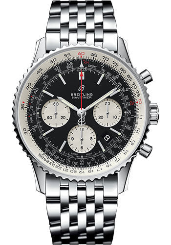 Breitling Navitimer AB0121211B1A1 1 B01 Chronograph 43 Steel Case - Black Dial - Steel Pilot Bracelet Main image