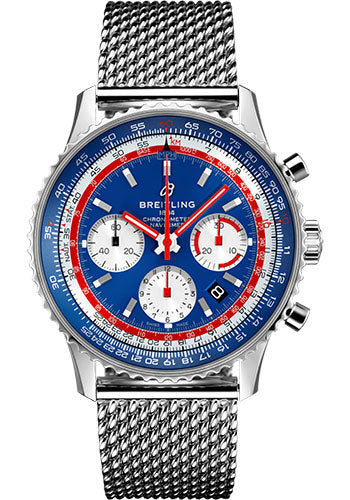 Breitling Navitimer AB01212B1C1A1 B01 Chronograph 43 Pan Am Steel - Blue Dial - Steel Bracelet Main image