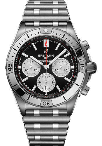 Breitling Chronomat AB0134101B1A1 B01 42 Stainless Steel - Black Dial - Metal Bracelet Main image